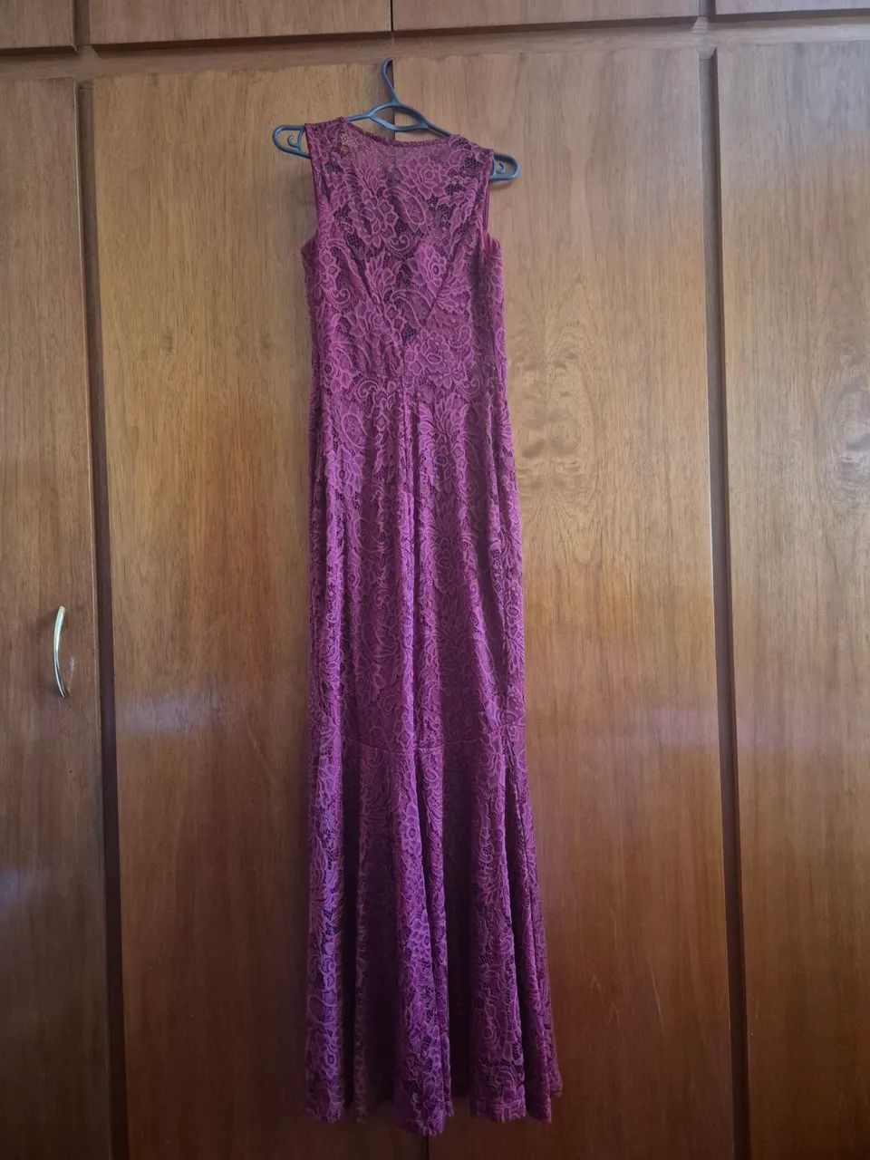 Vestido longo de renda modelo sereia - Foto 5