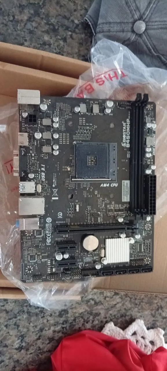 Placa mãe AM4 B450MHP Biostar - Foto 2