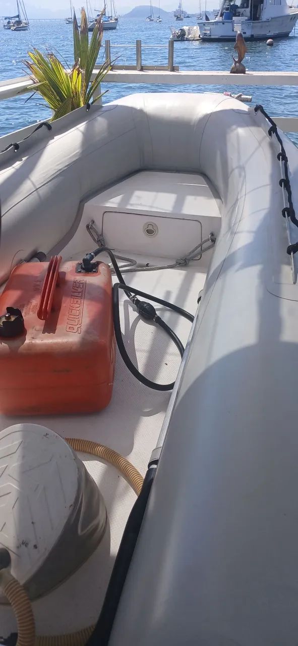 BOTE ZEFIR COM MOTOR MERCURY 15HP - Foto 3