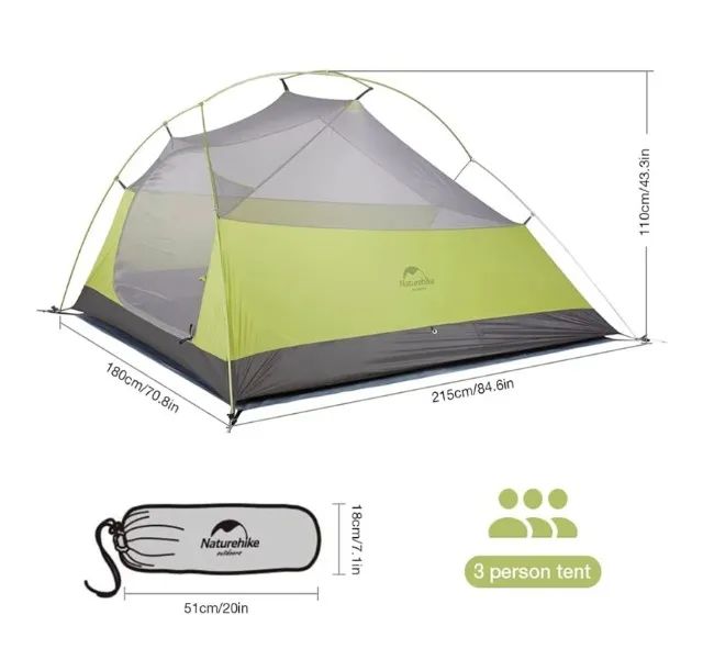 barraca naturehike cloudup-2 verde - Foto 3