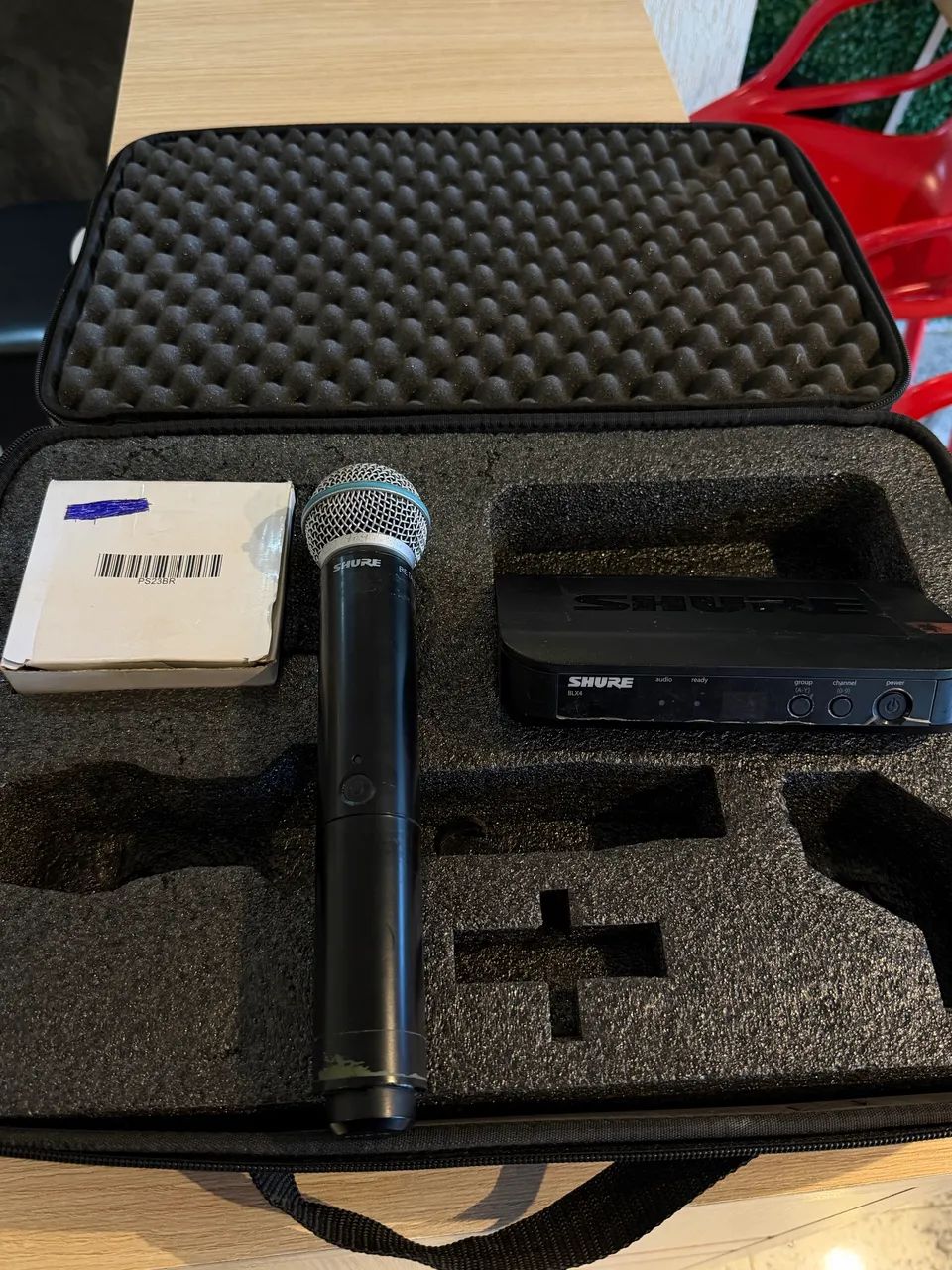 VENDO MICROFONE SHURE BETA 58A SEM FIU - Foto 2