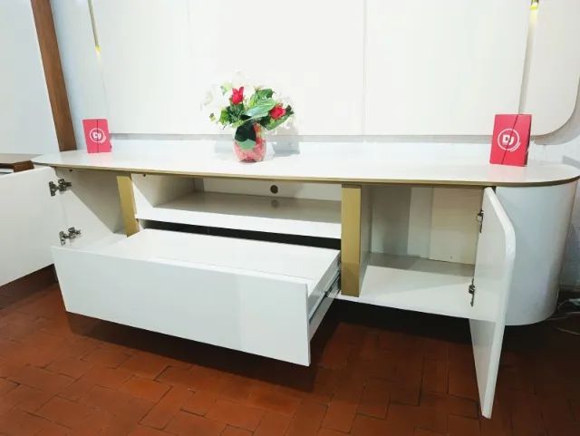 Bancada p/ TV até 80" Areta 100%MDF. - Foto 3