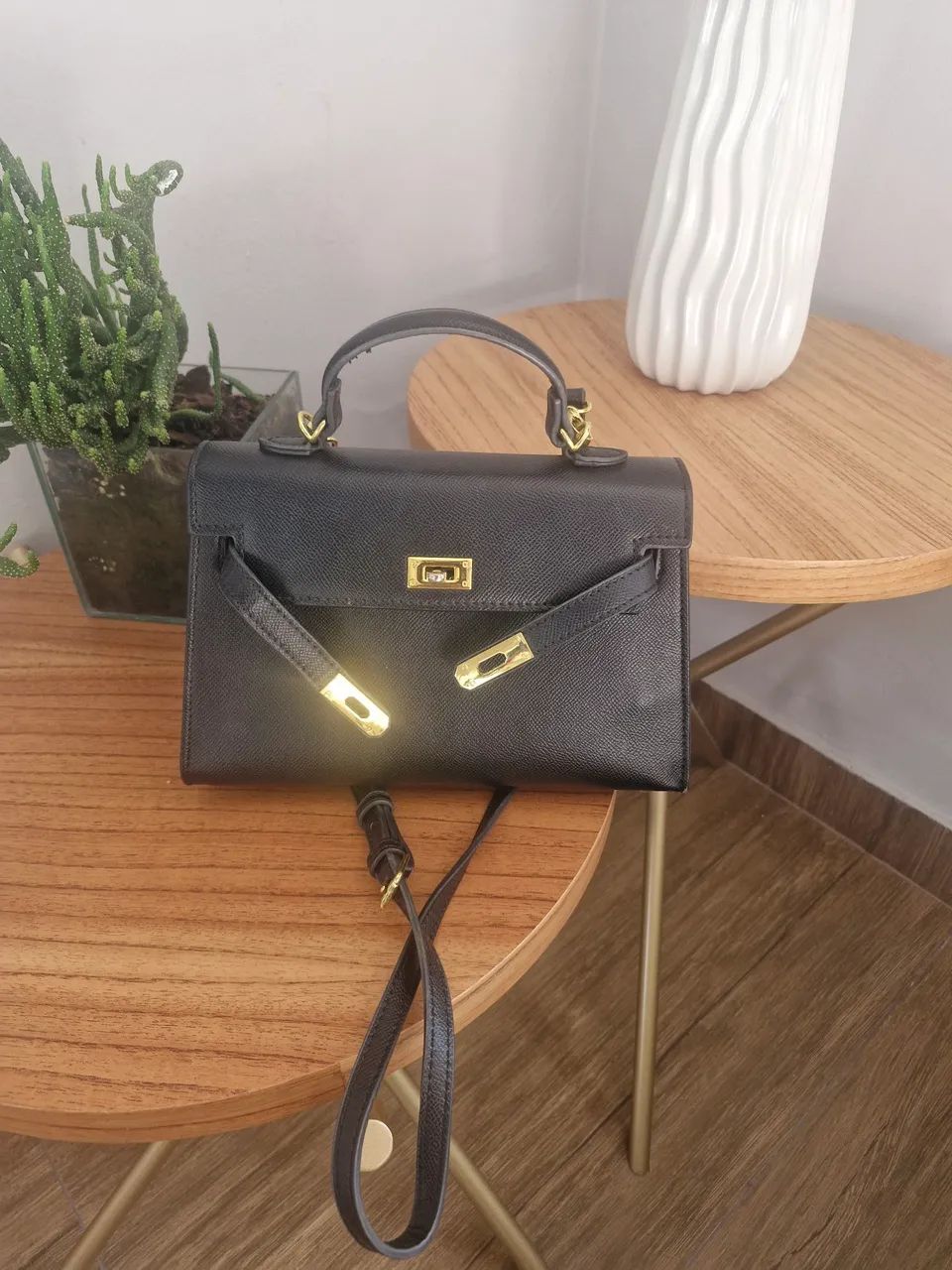 Bolsa tiracolo couro 