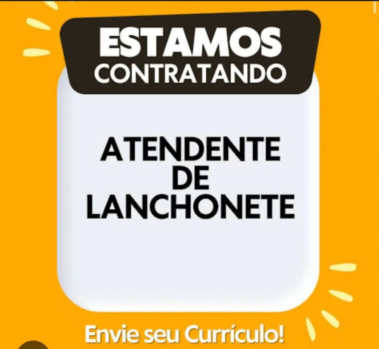BALCONISTA DE LANCHONETE!!!