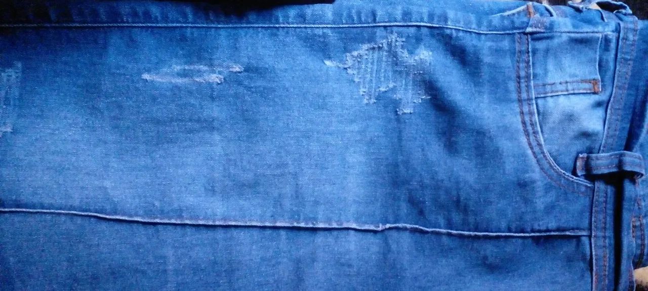 Calça jeans com laycra 46 femenina  - Foto 4