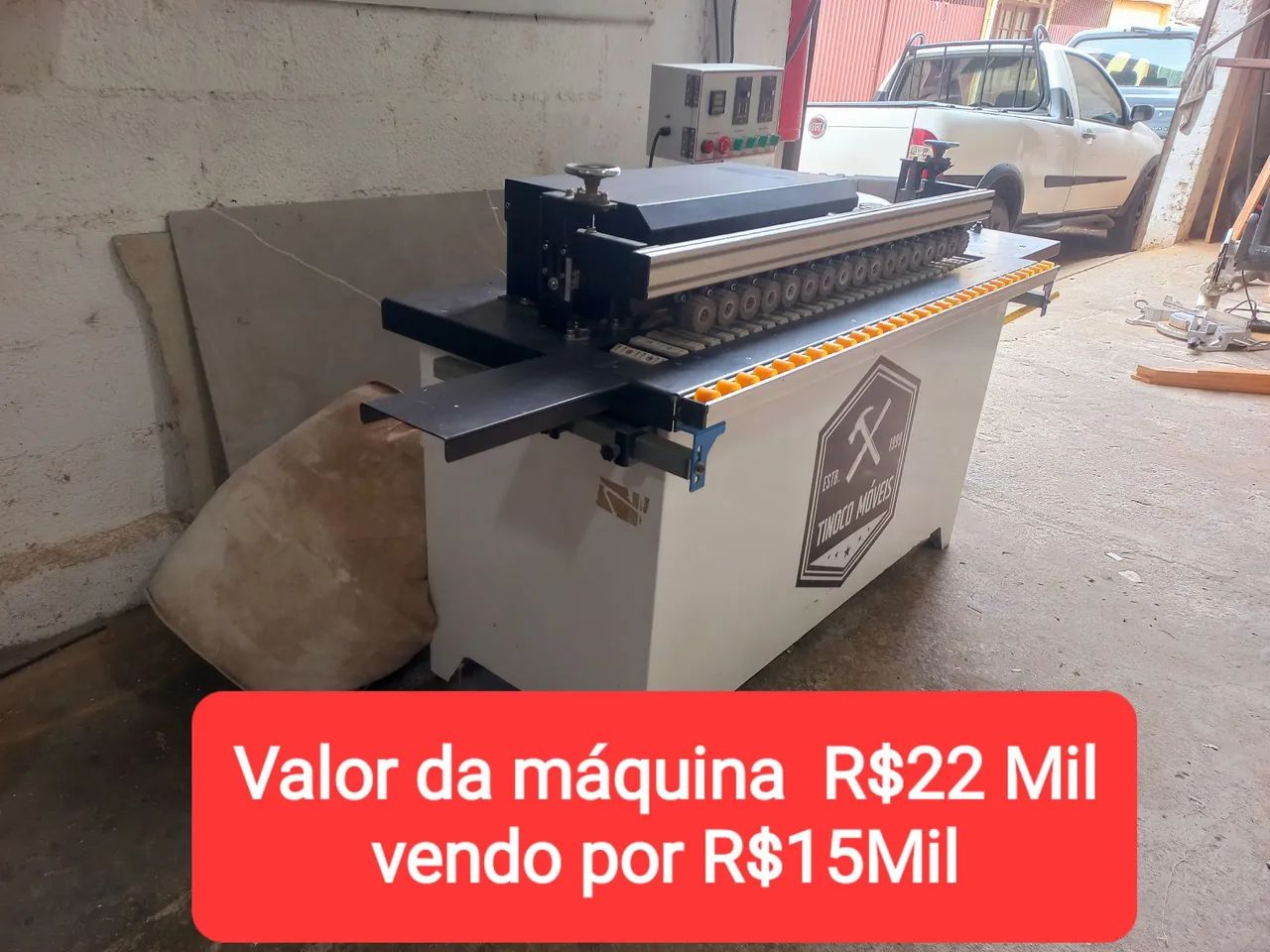 Coladeira e refiladeira de borda 4 grupos 