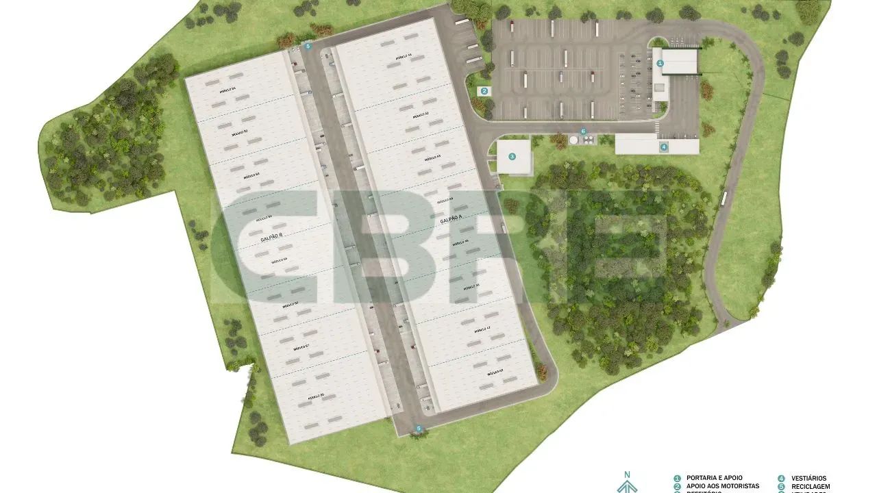 Modulação inteligente de 5.000 m² com infraestrutura completa para logística - Foto 3