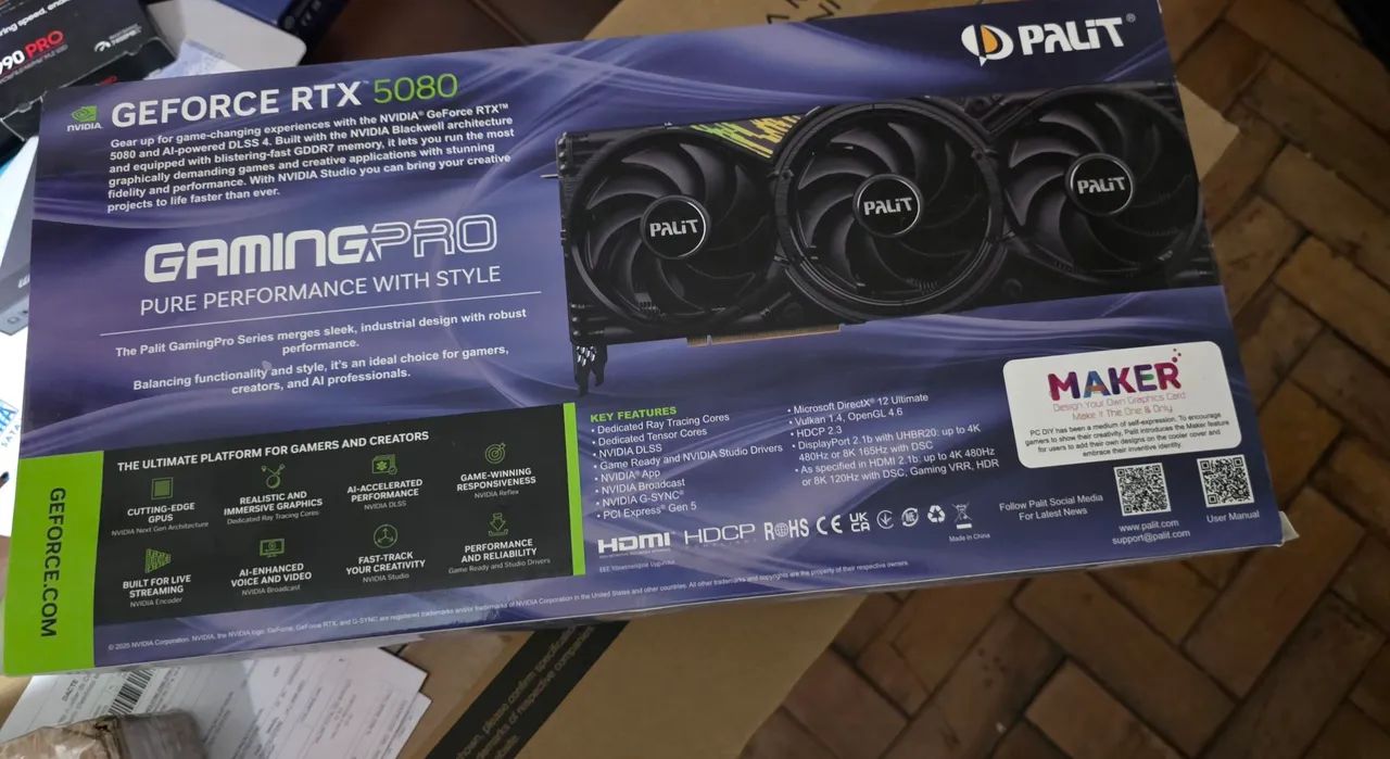 Placa de video Rtx 5080 nova lacrada - Foto 3