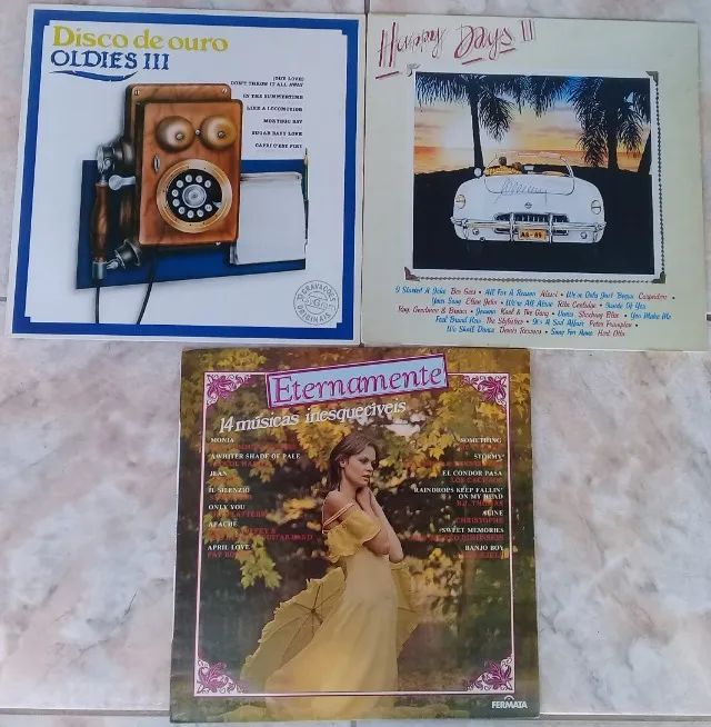 Disco de Ouro lll/Happy Days ll/Eternamente(pacote 3 LPs)