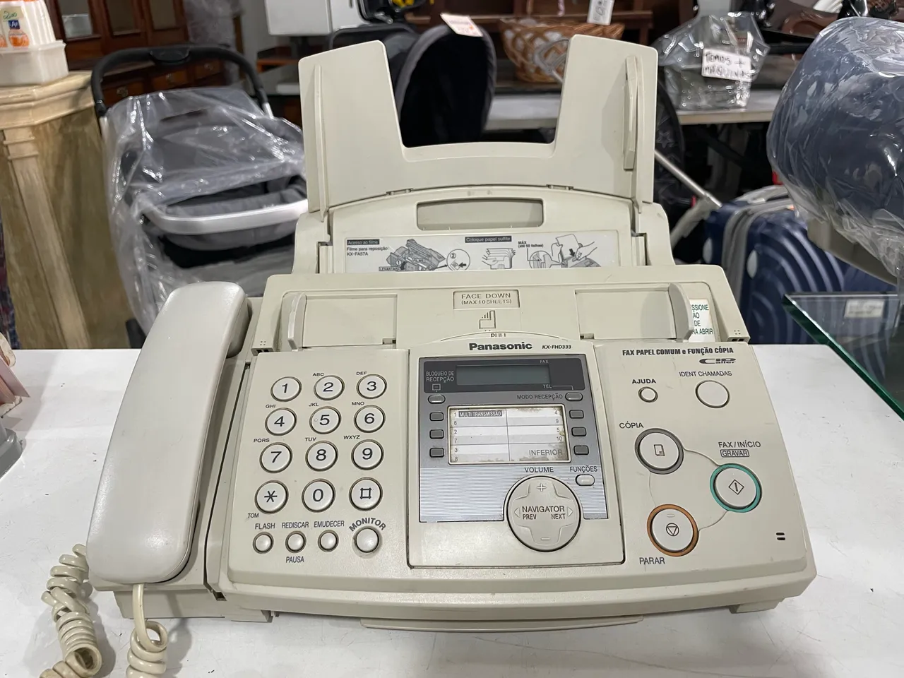 Fax Panasonic KX-FT937 funcionando - Telefonia Fixa e Sem Fio