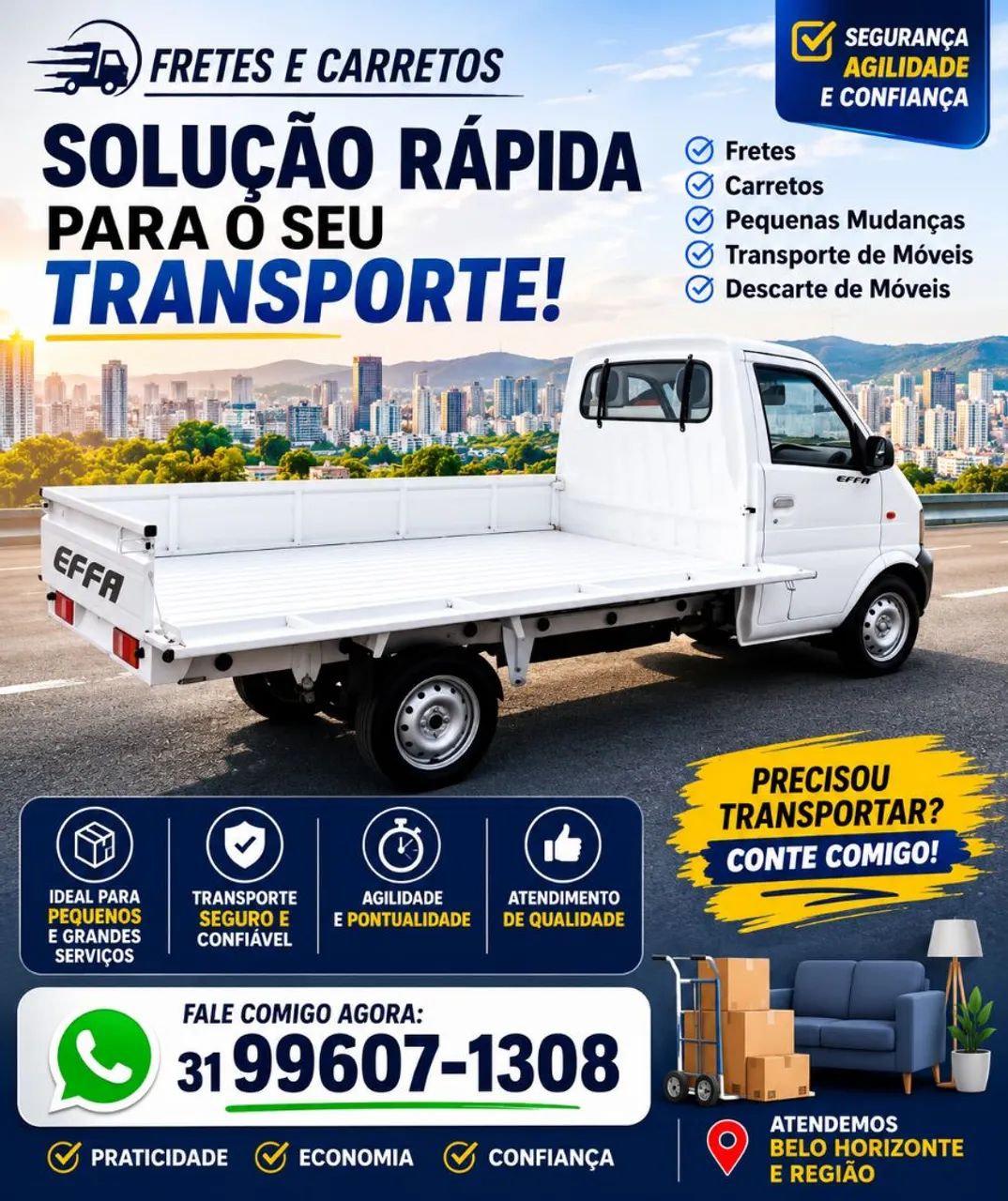 Frete carreto e pequenas mudanças 