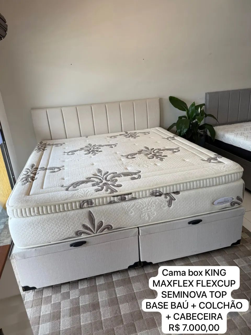 Cama Box KING MAXFLEX SEMINOVA - ENTREGO 