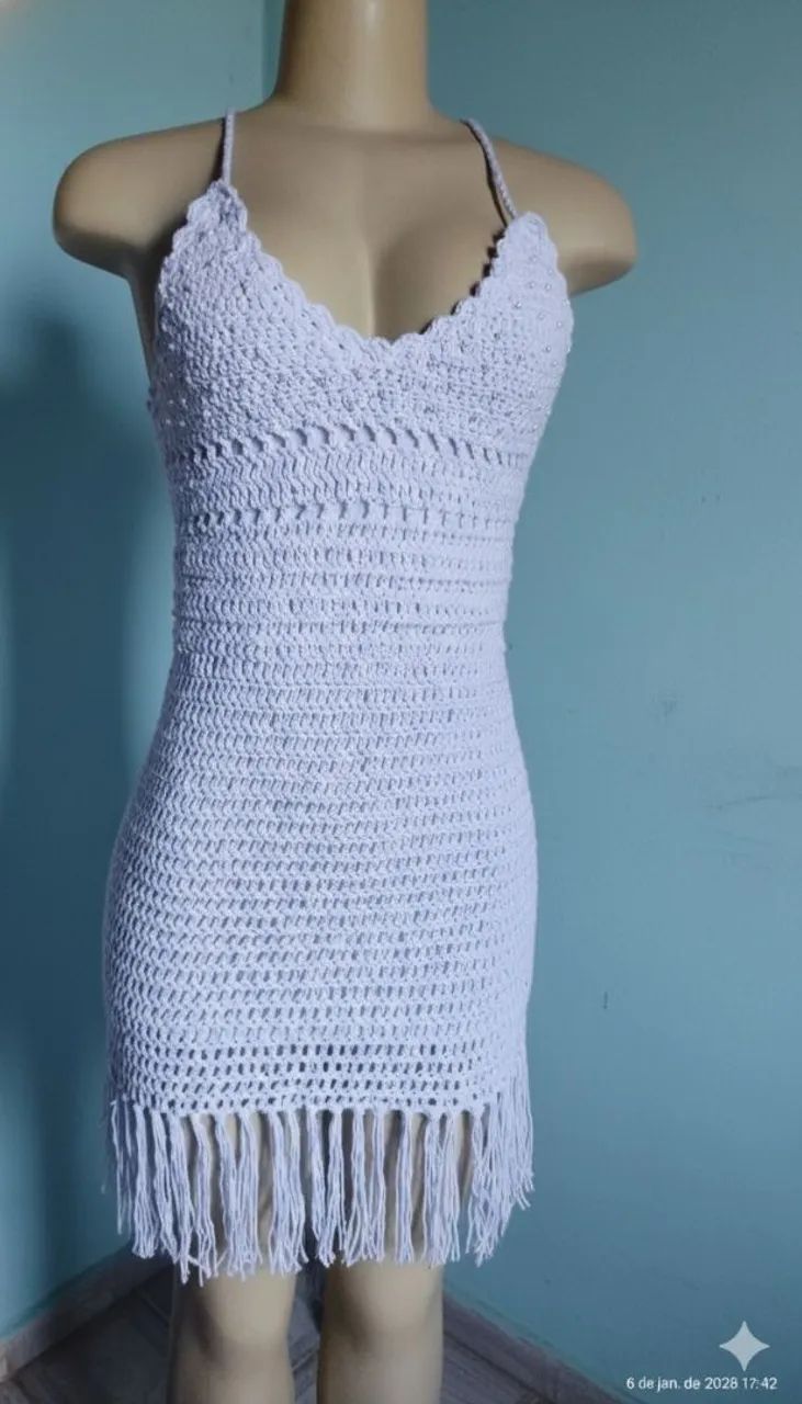 VESTIDO DE CROCHÊ  - Foto 3