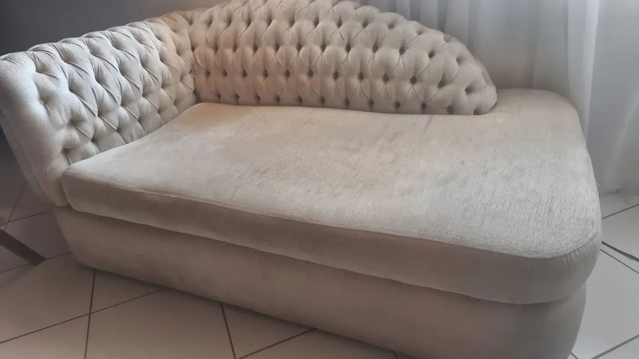 Sofá recamier divã capitone 1,60 - Foto 2