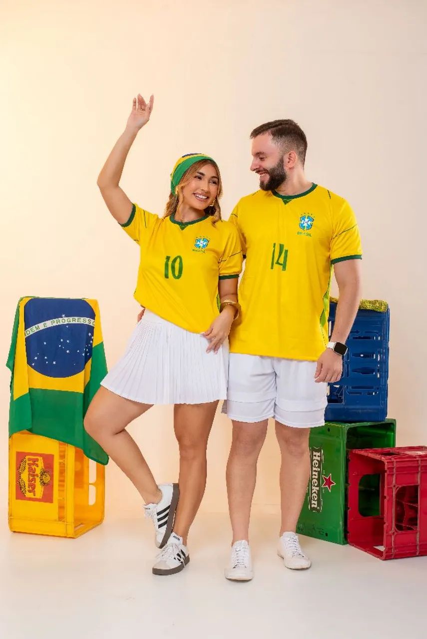 Camisa Brasil personalizada com seu nome - Foto 3