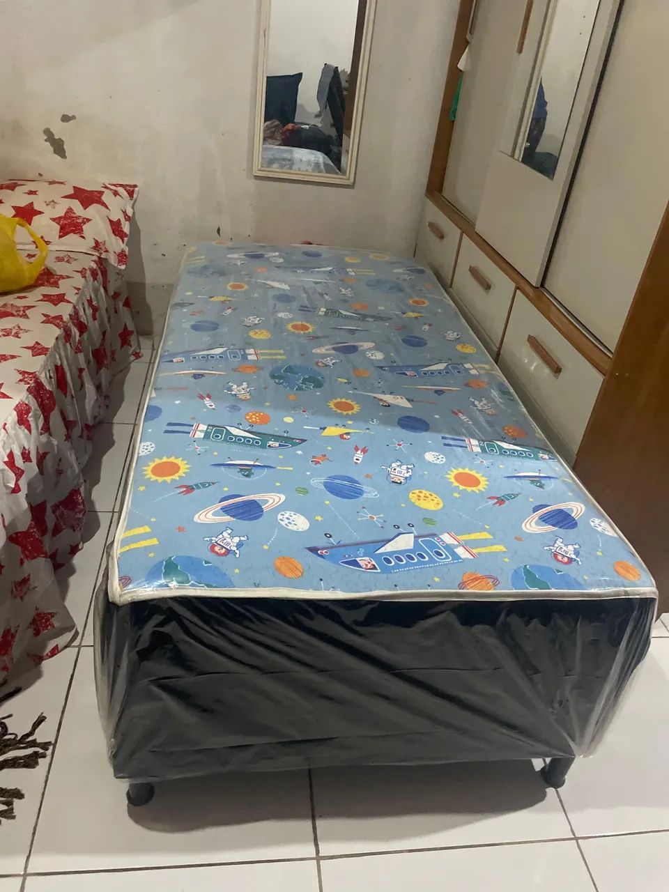 Cama solterão espuma e molas ensacada  - Foto 3