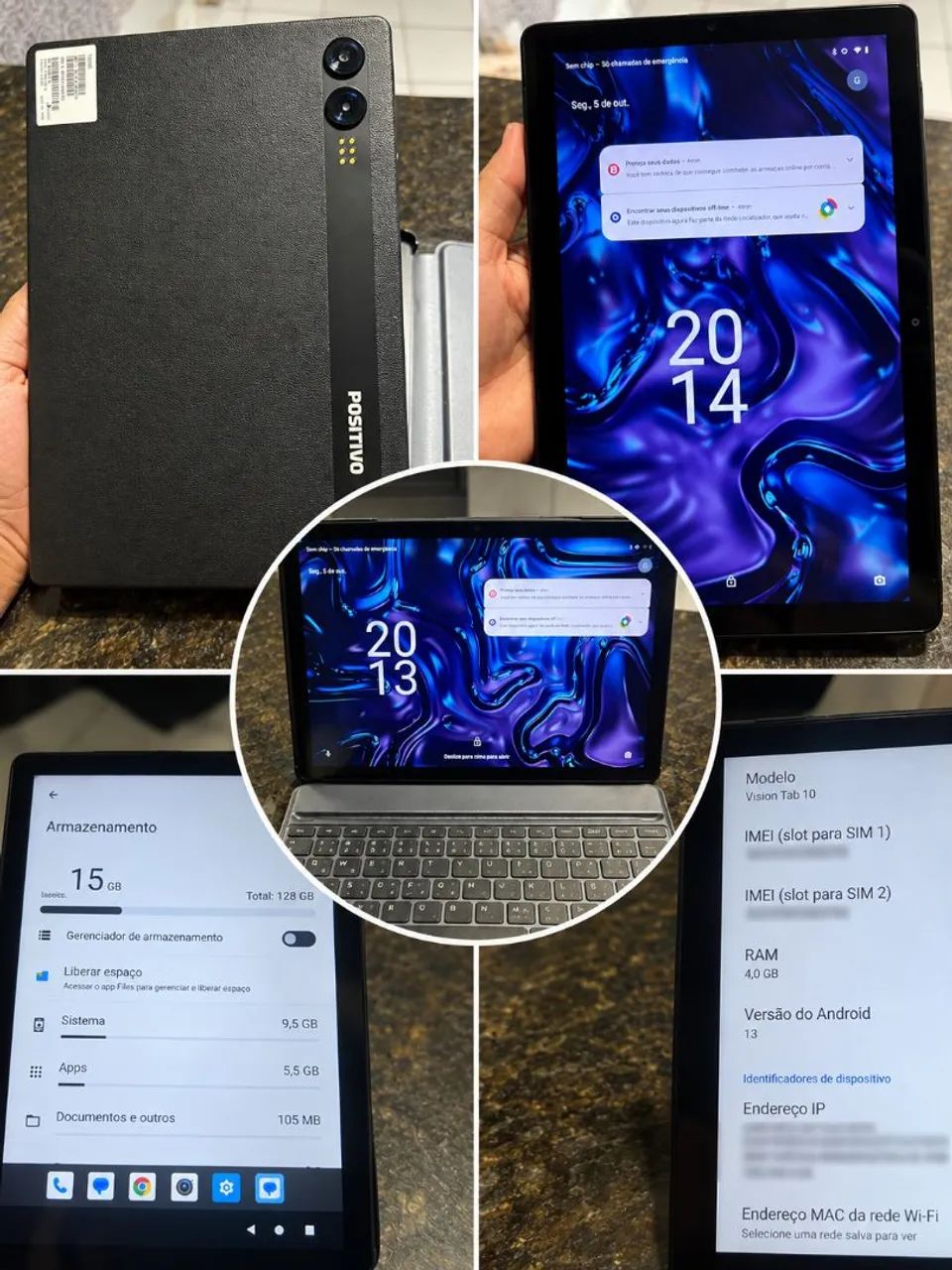 Tablet Positivo Vision Tab 10 + Teclado| R$ 600 |  - Foto 2