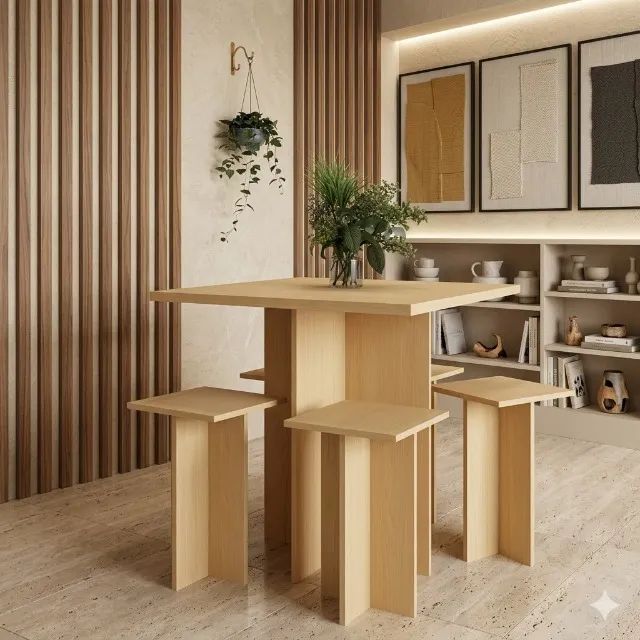 Mesa link com 4 bancos 