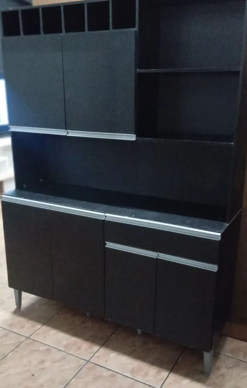 Armário de Cozinha Preto - Foto 4