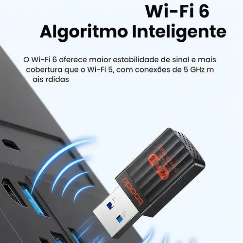 Adaptador USB WiFi 6 e Bluetooth - Foto 2