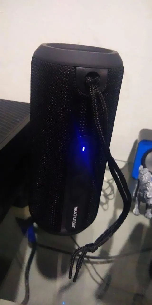 Caixa de Som Bluetooth com Microfone Multilaser - Bateria Recarregável - com alça - Foto 3