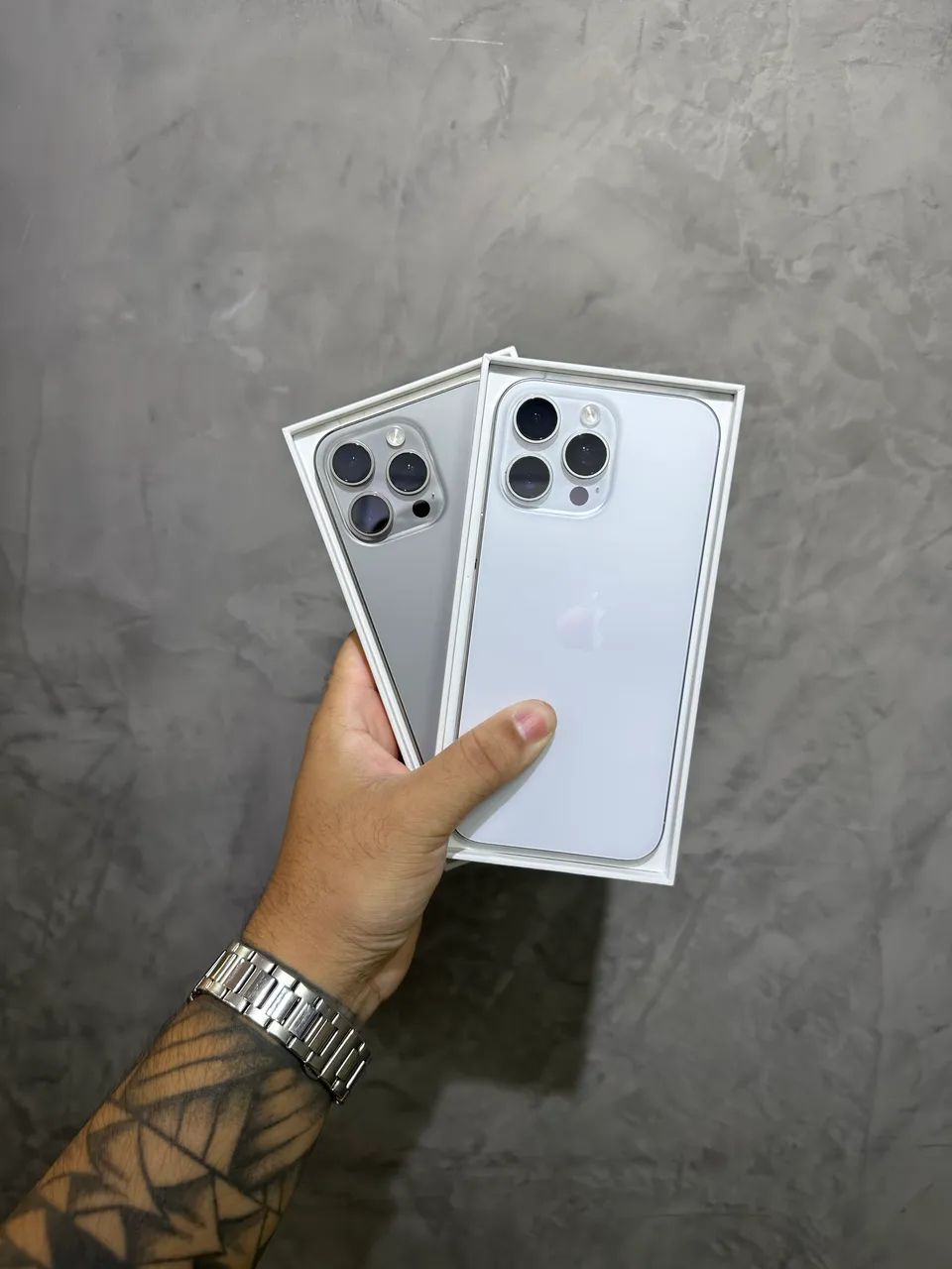 IPHONE 16 PRO MAX 256GB SILVER E TITANIIUM 