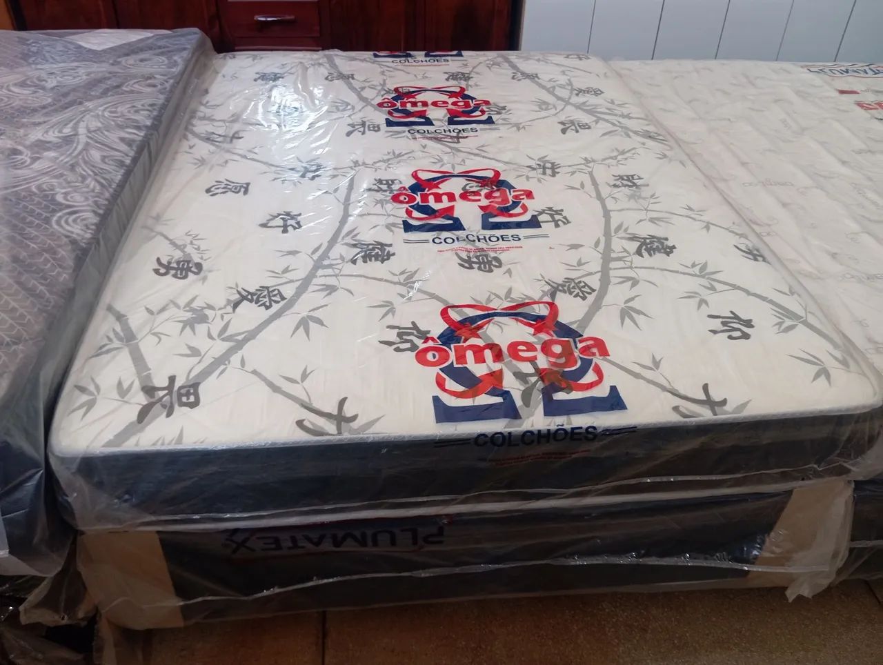 Conjunto cama e colchão d65 casal 