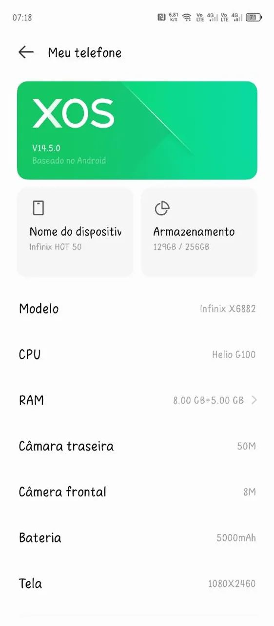 Smartphone infinix hot 50  - Foto 3