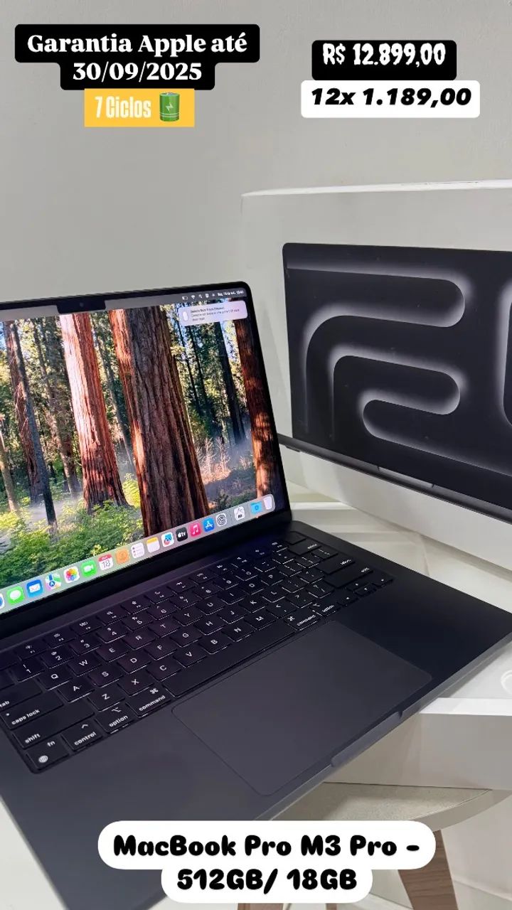 MacBook Pro M3 Chip Pro 18GB RAM | Completo - Foto 2