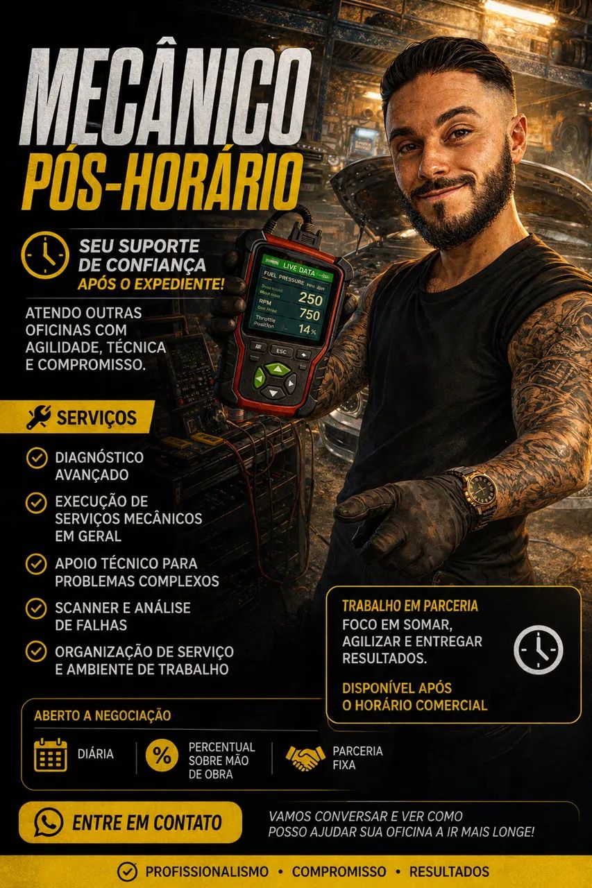 MECÂNICO PÓS-HORÁRIO