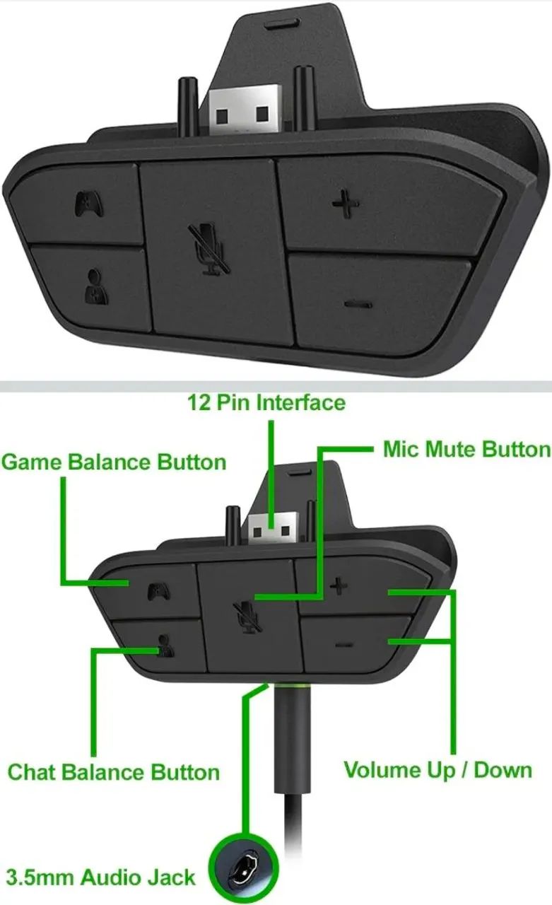 Adaptador Fone P2 Xbox One