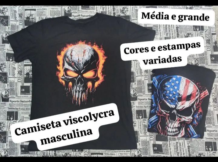 Camisetas masculino  na promoção  - Foto 5
