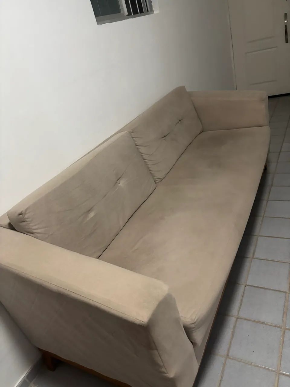 Sofá bege (4 lugares) - Grande - Foto 3