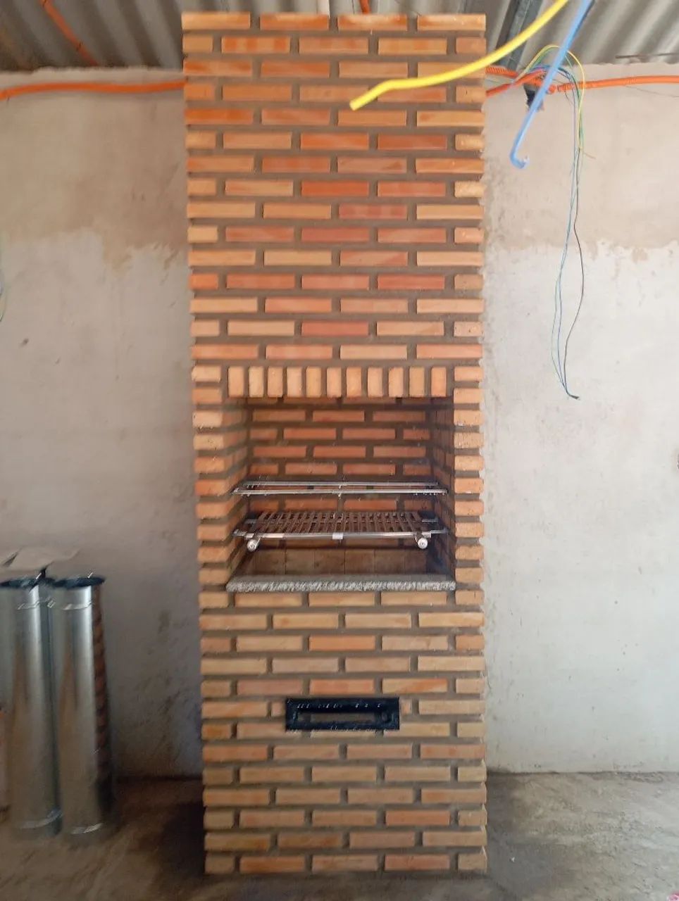 Fogão de lenha e churrasqueira de tijolinho  - Foto 4