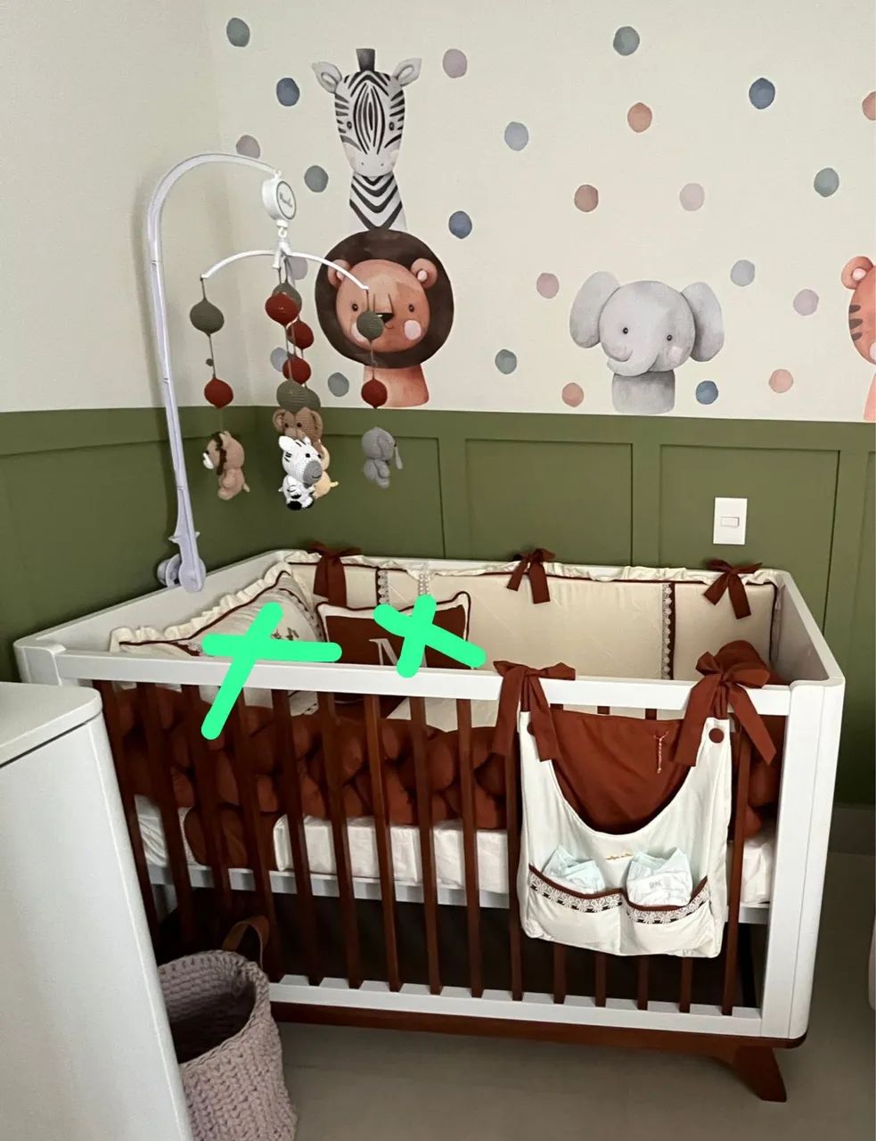 Berço americano 2 em 1 (berço e mini cama)