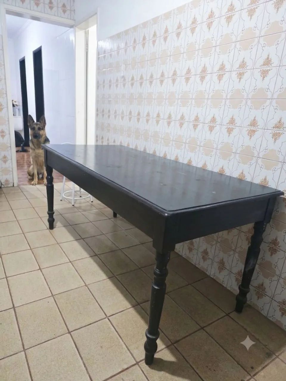 Mesa quadrada de madeira maciça - Foto 5
