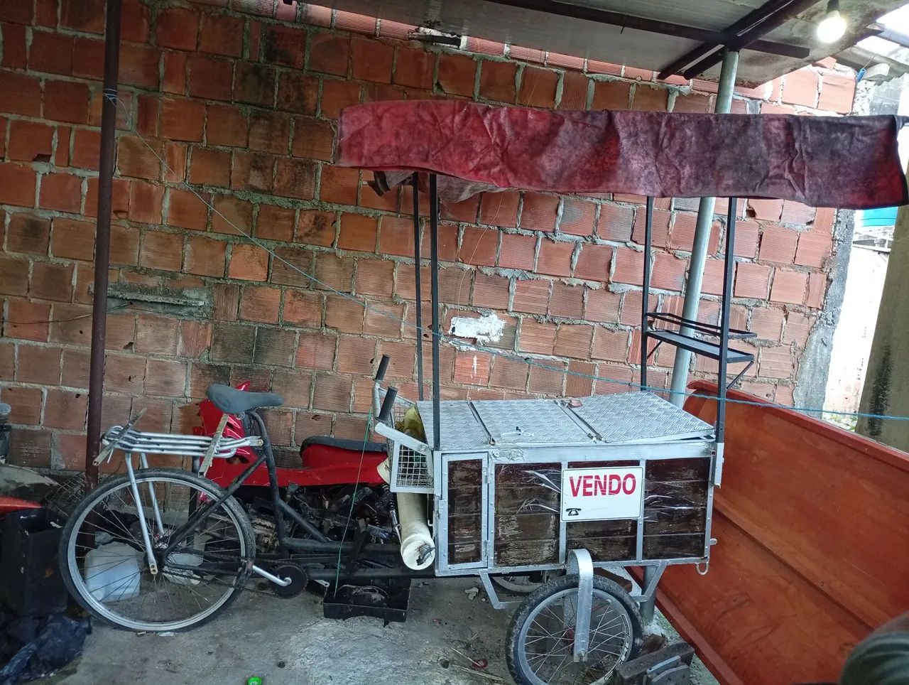 Carroça para lanches com bicicleta  - Foto 3