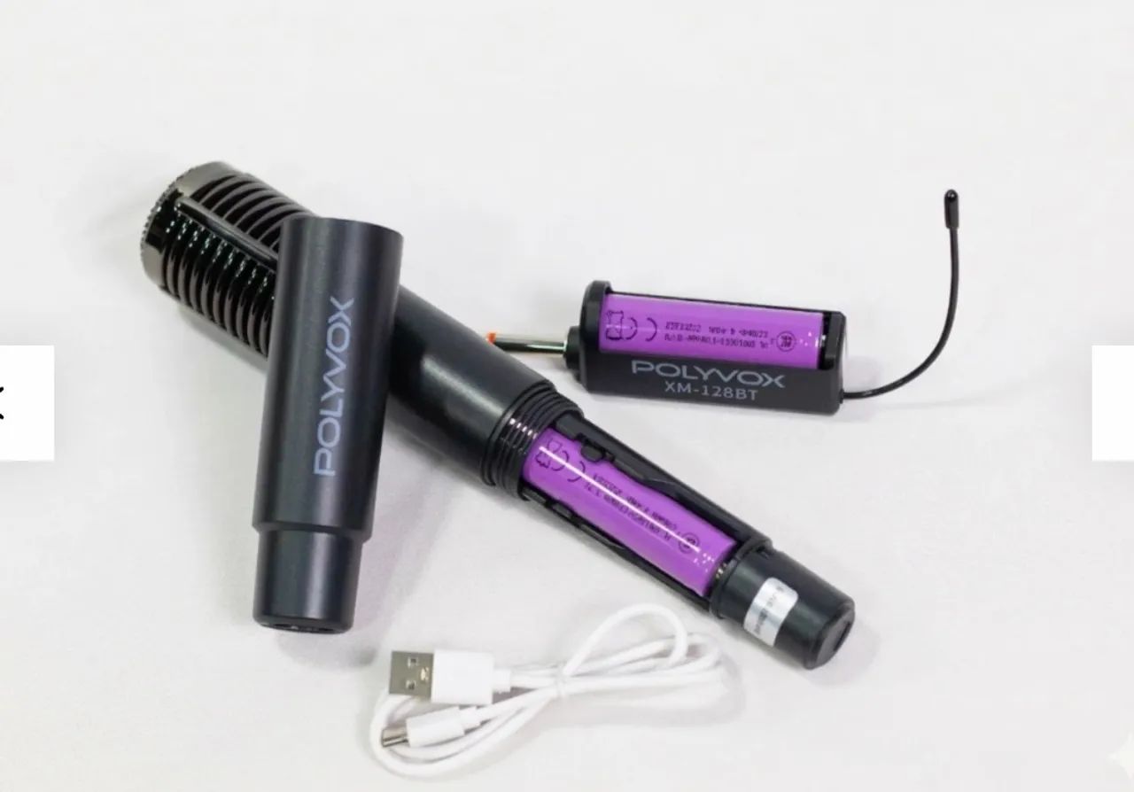 Par de Microfone Sem Fio Bluetooth XM-128BT - Foto 4