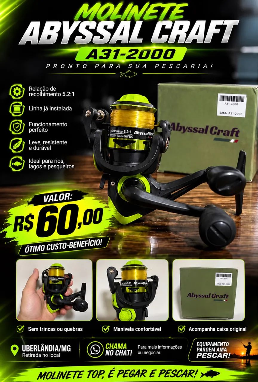 Molinete pesca 