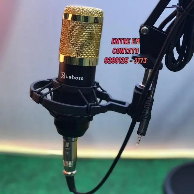 Microofone Condensador Profissional Studio - Entrega das 9 até 22hrs 