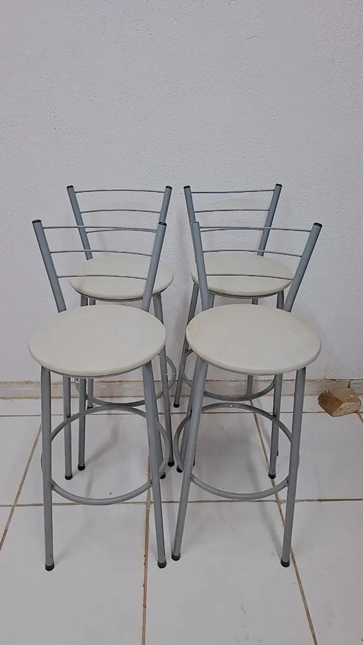 Kit 4 Cadeiras para bancada