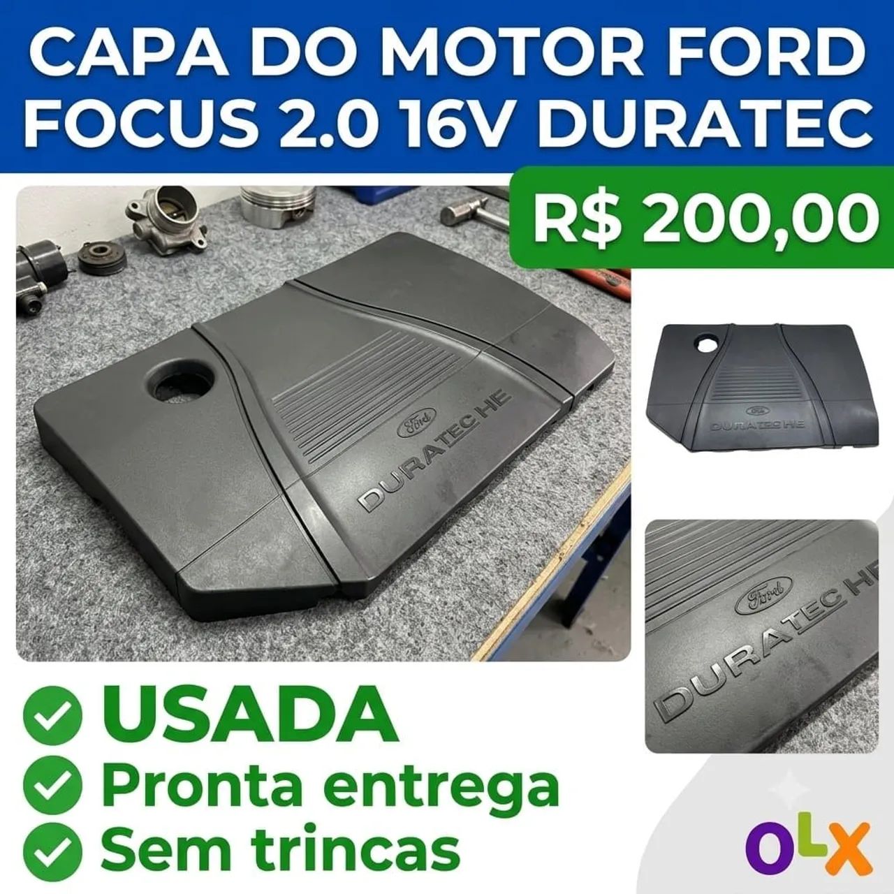 Capa de Proteção do Motor Ford Focus 2.0 16V Duratec HE Flex