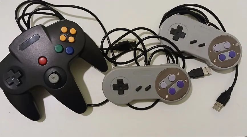 Lote Controles N64 e SNES