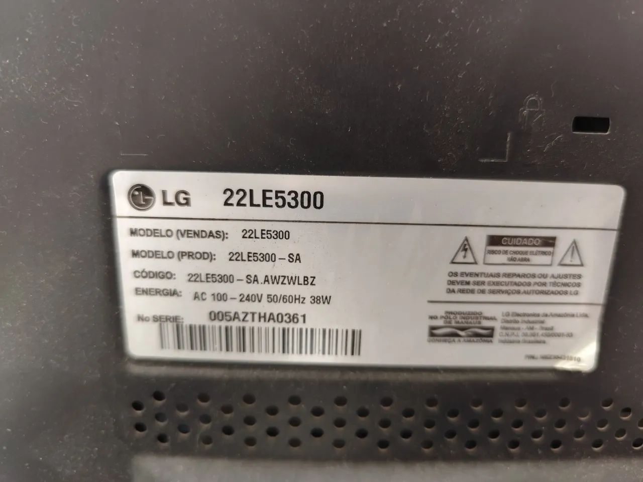 Tv LG Led 22 polegadas com tv digital - Foto 4