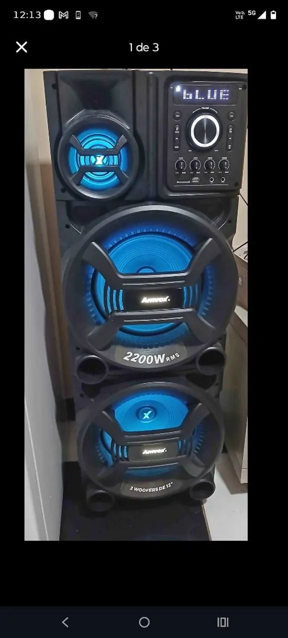 Caixa de som 2200w de potência  - Foto 3