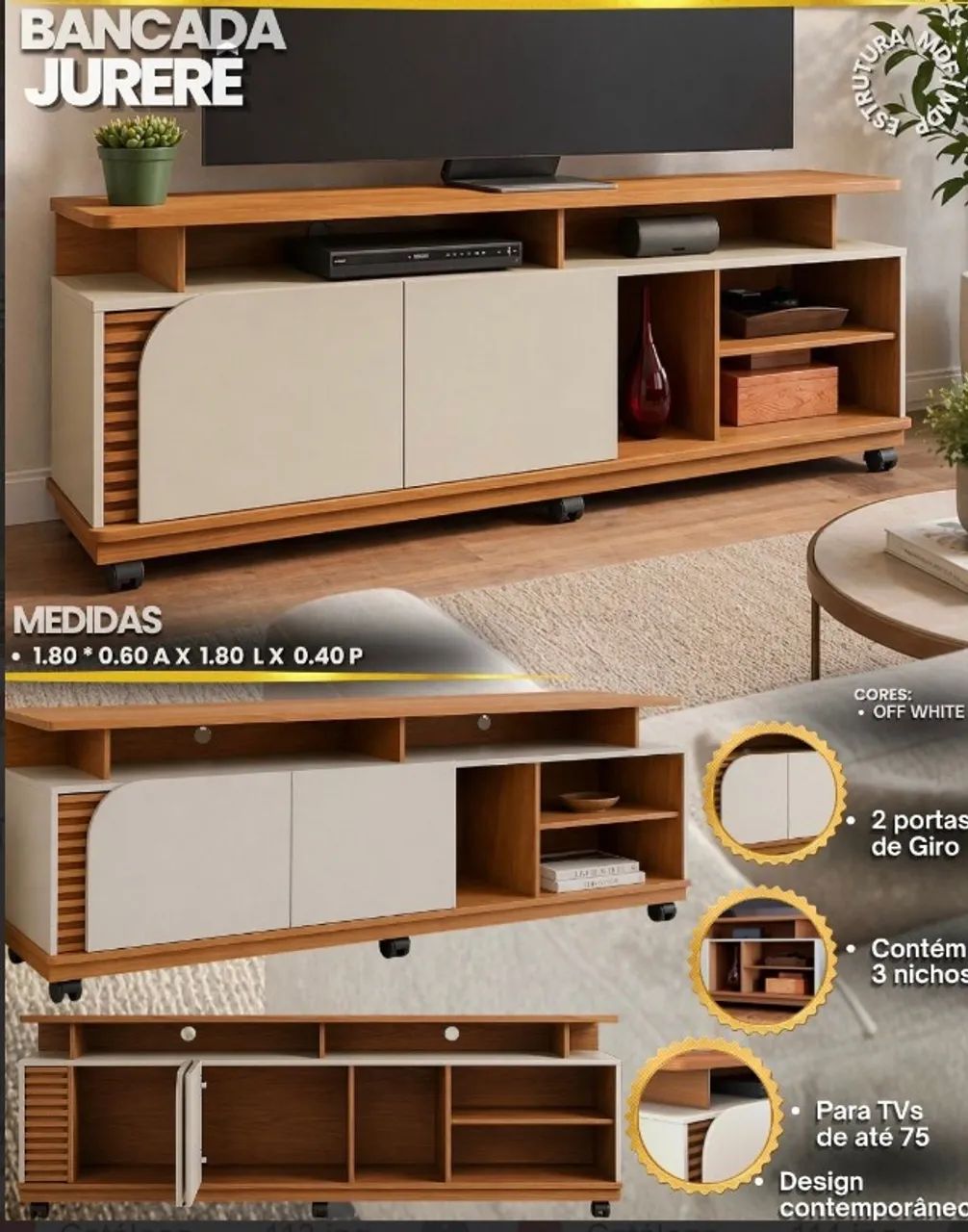 Rack para Tv 1.80cm