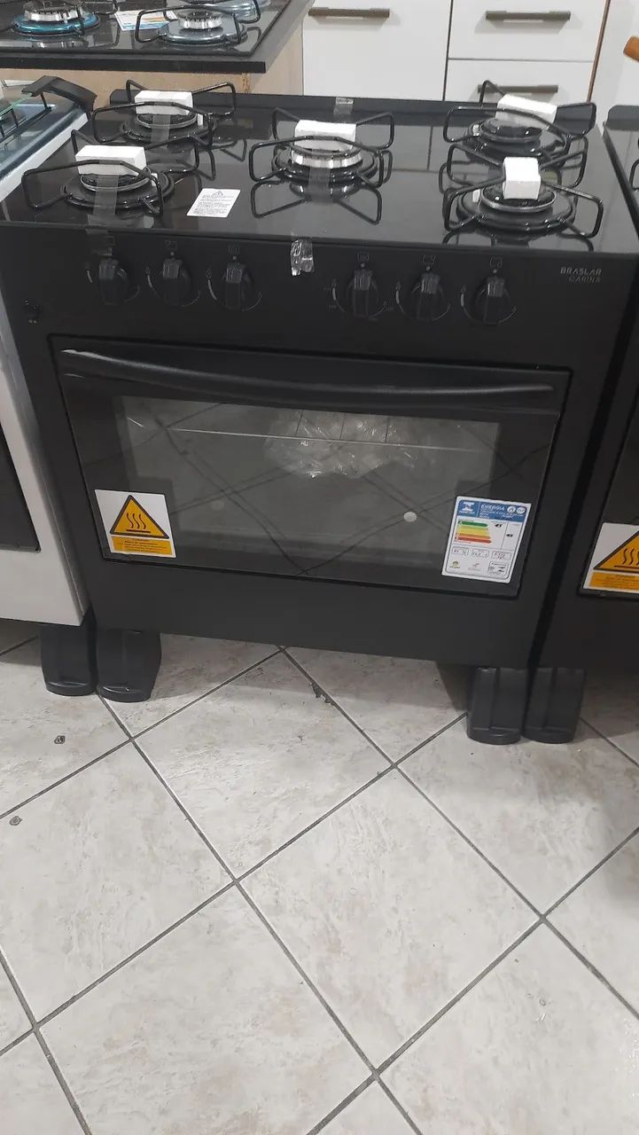 Fogão 5b com mesa de vidro