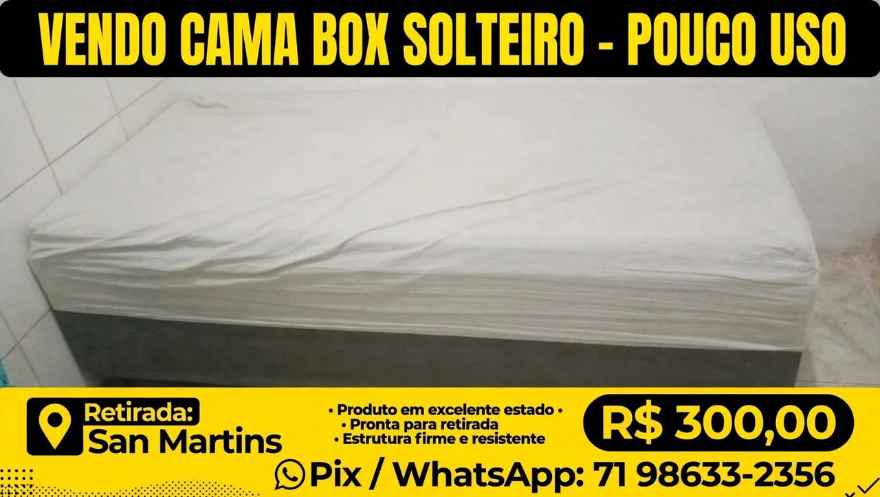 Cama box solteiro 