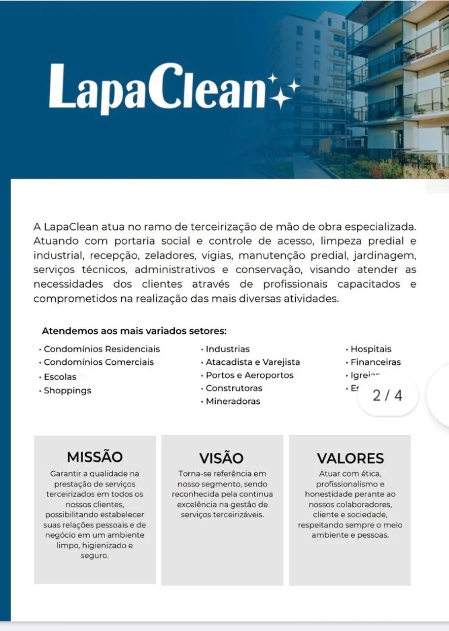 Empresa de Terceirização de Serviços (Facilities) - Foto 2