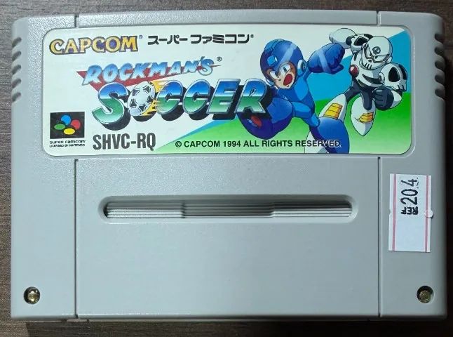 Rockman's Soccer Mega Man Soccer Original SNES SFC Super Famicom
